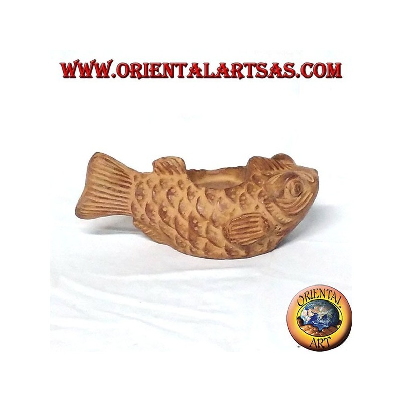 Pesce Candeliere in terracotta