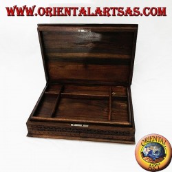 Coffret à bijoux avec Sonokeling bois d'étagère (ébène Indonésie) incrusté