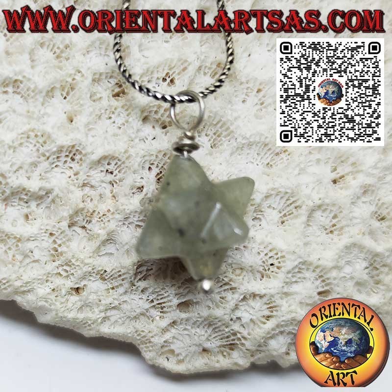 Pendentif Merkaba en Labradorite Naturelle | Bijou Spirituel