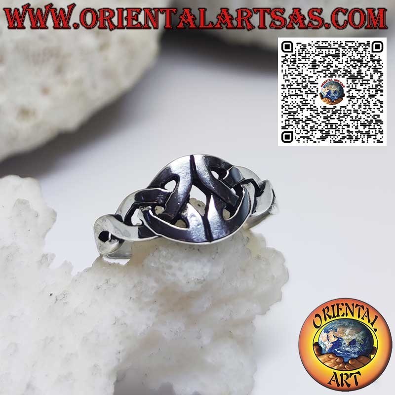 Anillo Triquetra Plata 925 | Doble Nudo Celta de Tirone