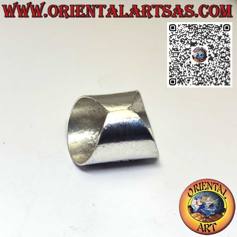 Wide Band Silver 999 Karen Ring | Ethnic Chiselled Jewellery
