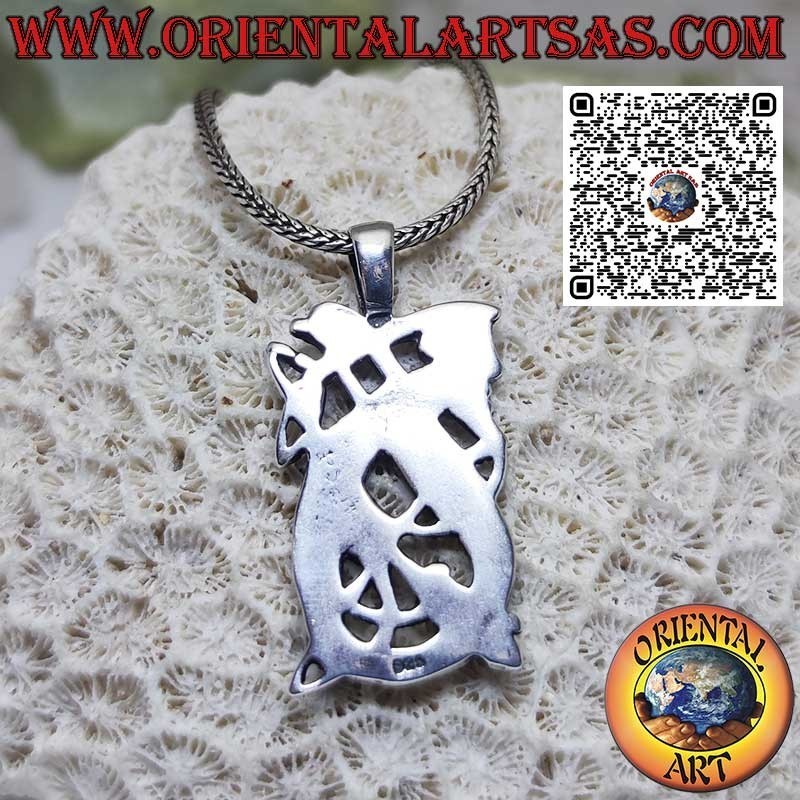 Odin Wikinger Knoten Silber Anhänger Amulett