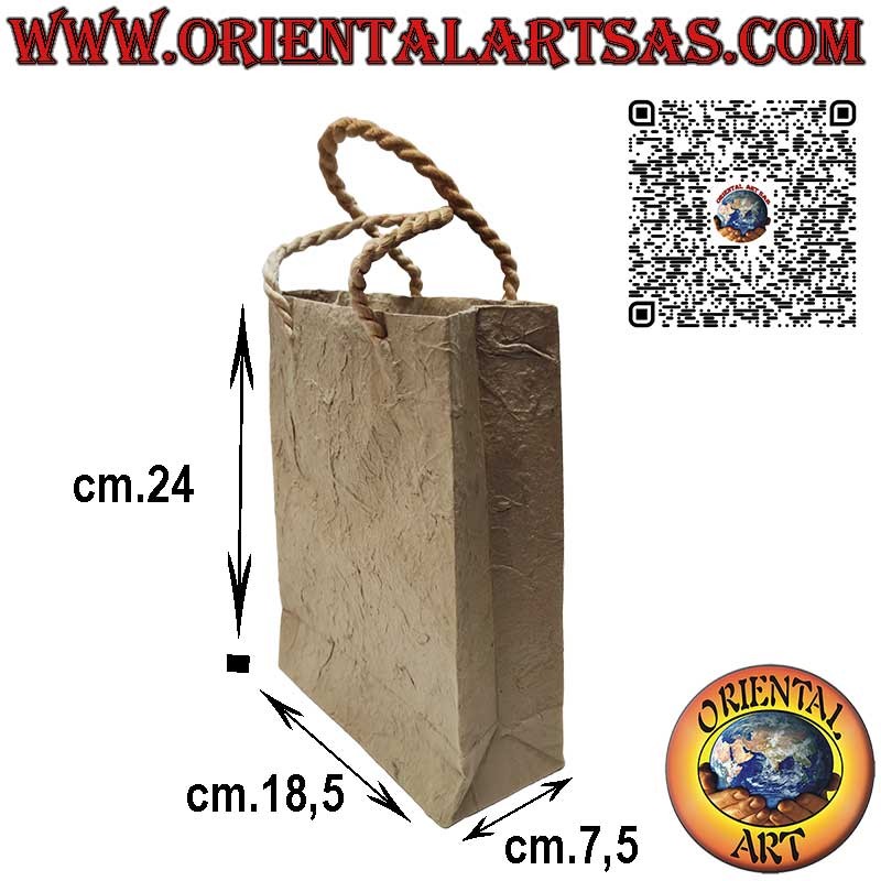 Sobre hecho a mano en papel de morera y fibra de coco (mediano)