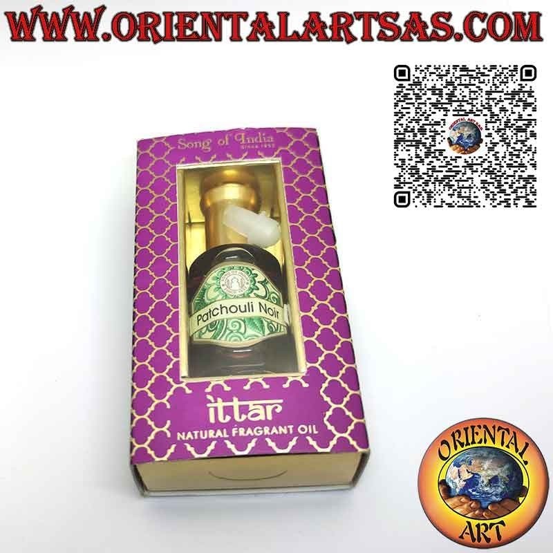 Patchouli Noir Ayurvedisches ätherisches Ölparfüm in Glasflasche