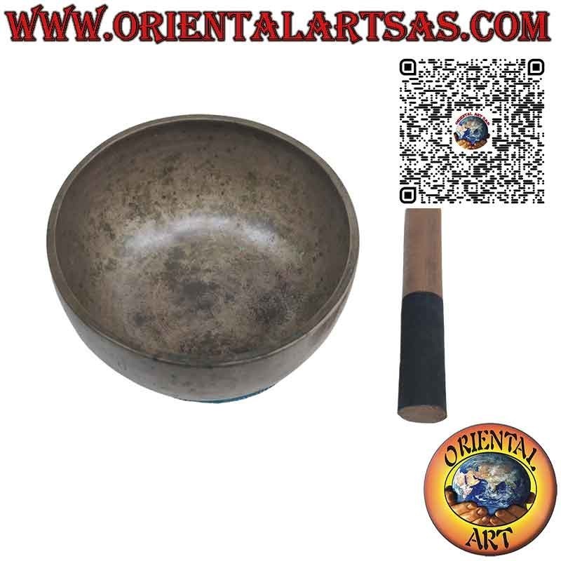 Campana tibetana antica con batacchio fatta a mano, 19 cm Ø, 1000 g, "SOL", 260 Hz