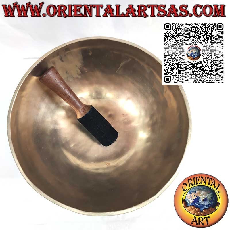 Cuenco tibetano "Nirmala" hecho a mano con mazo, 27 cm Ø, 2150 g, "Si", 120 Hz