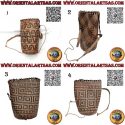 Mochila de mimbre tejida a...