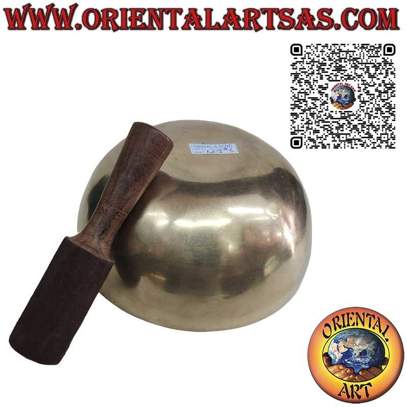 Cuenco tibetano hecho a mano "Nirmala" con badajo, 24 cm Ø, 1500 g, "Do", 130 Hz