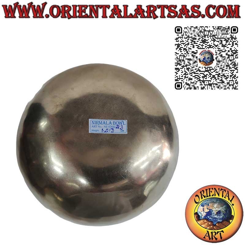 Handmade Tibetan singing bowl "Nirmala" with clapper, 24 cm Ø, 1500 g, "Do", 130 Hz