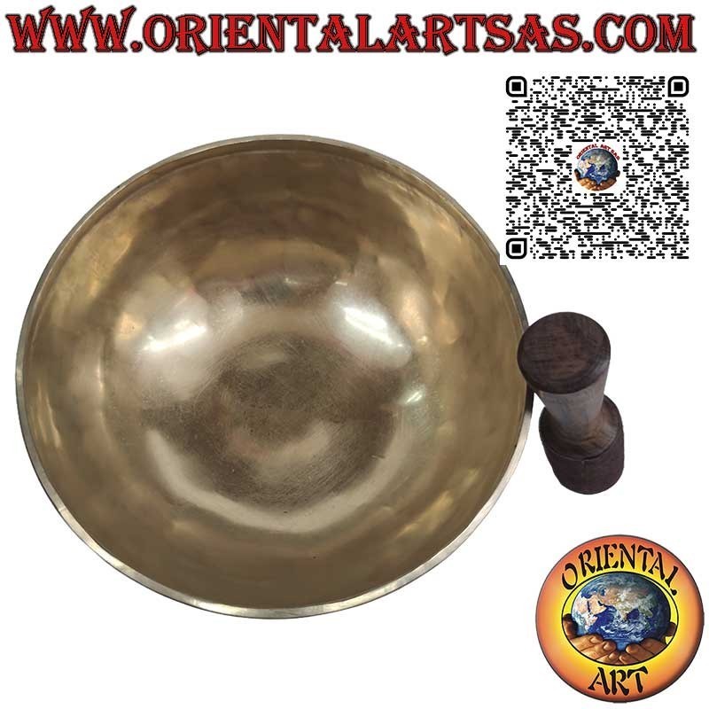 Handmade Tibetan singing bowl "Nirmala" with clapper, 24 cm Ø, 1500 g, "Do", 130 Hz
