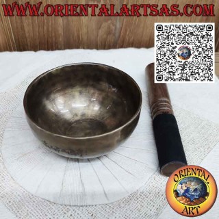 Vollmond handgefertigte tibetische Klangschale, 12 cm Ø, 410gr., „La“, 440 Hz