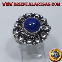 Silberring mit Lapislazuli Runde