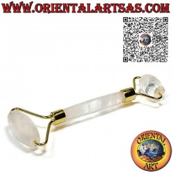 Natural Clear Quartz Face Roller Massage Roller for Gua Sha