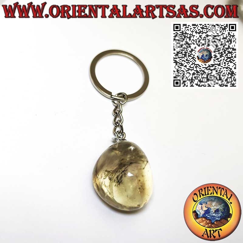 Natural Smoky Quartz Keychain | Oriental Art