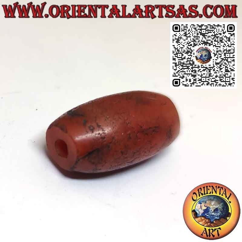 Ciondolo Tibetano Antico in Corniola Naturale Traforata | Oriental Art