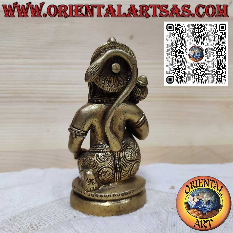 Messingskulptur von Hanuman, Symbol der Stärke und des Schutzes