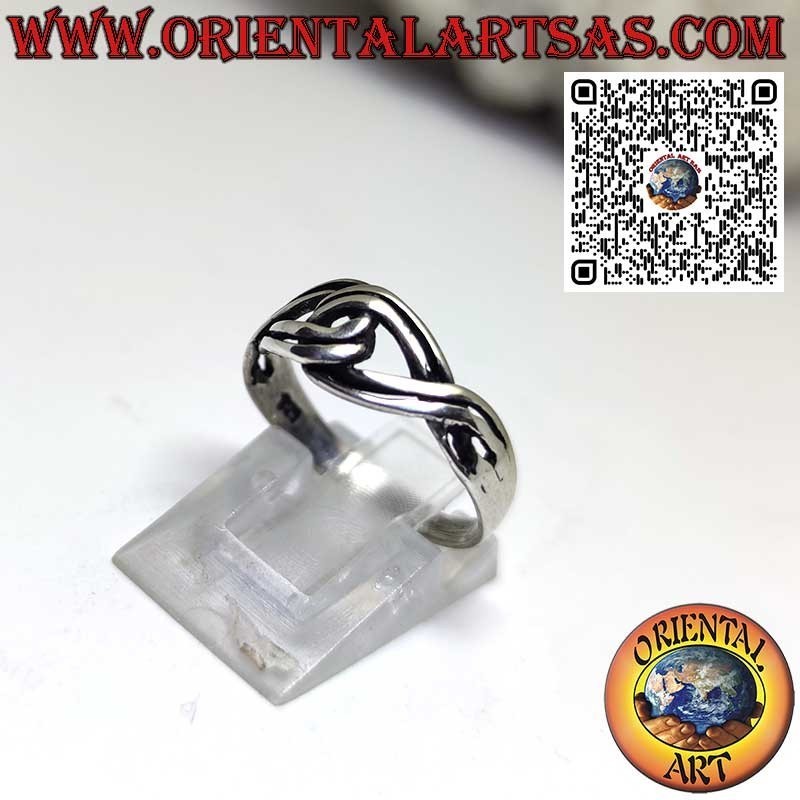 Anillo de plata maciza 925 nudo celta del amor