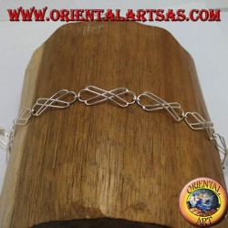 Argent Anklet, avec noeud celtique