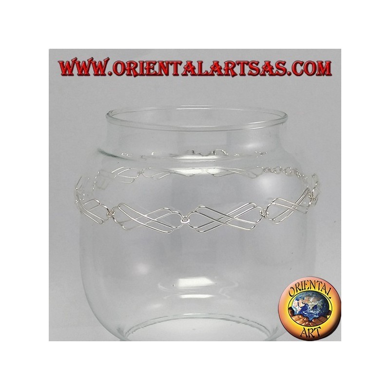 Anklet Silber, mit keltischem Knoten