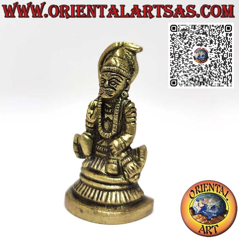 Scultura in ottone di Hanuman, simbolo di forza e protezione. da  6 cm.