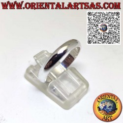 Schlichter Bandring aus antiallergischem Silber, 4 mm