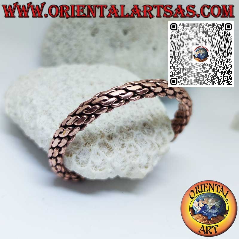 Bracelet de santé tressé en cuivre fait main