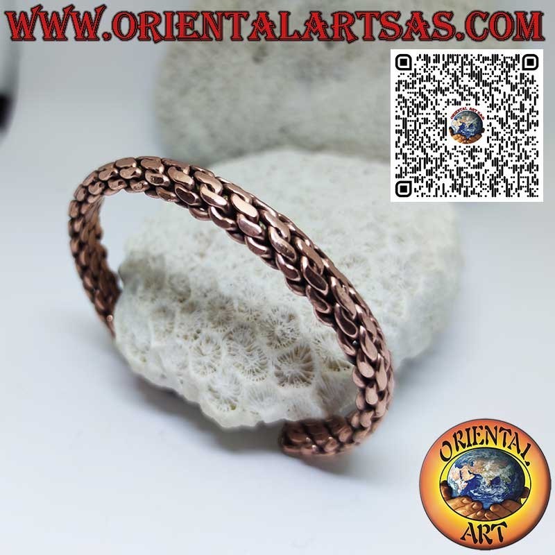 Handmade Braided Copper Health Bangle