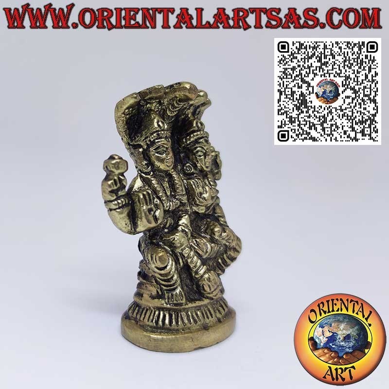 Messingskulptur von Vishnu: Symbol des Schutzes und der Bewahrung