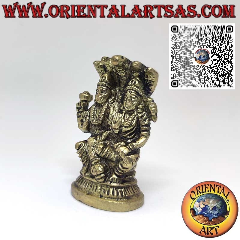 Messingskulptur von Vishnu: Symbol des Schutzes und der Bewahrung