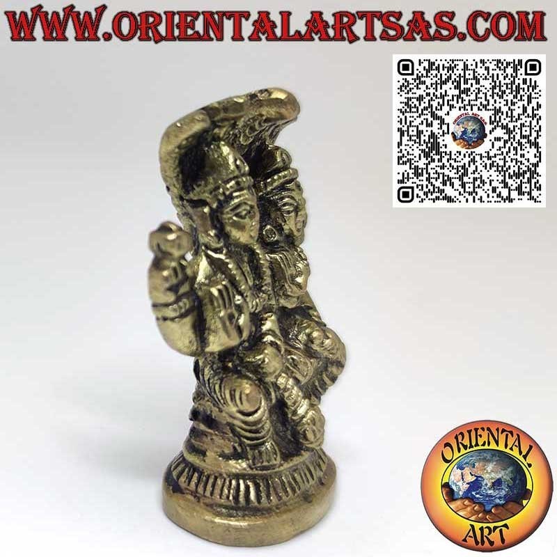 Scultura in Ottone di Vishnu: Simbolo di Protezione e Conservazione