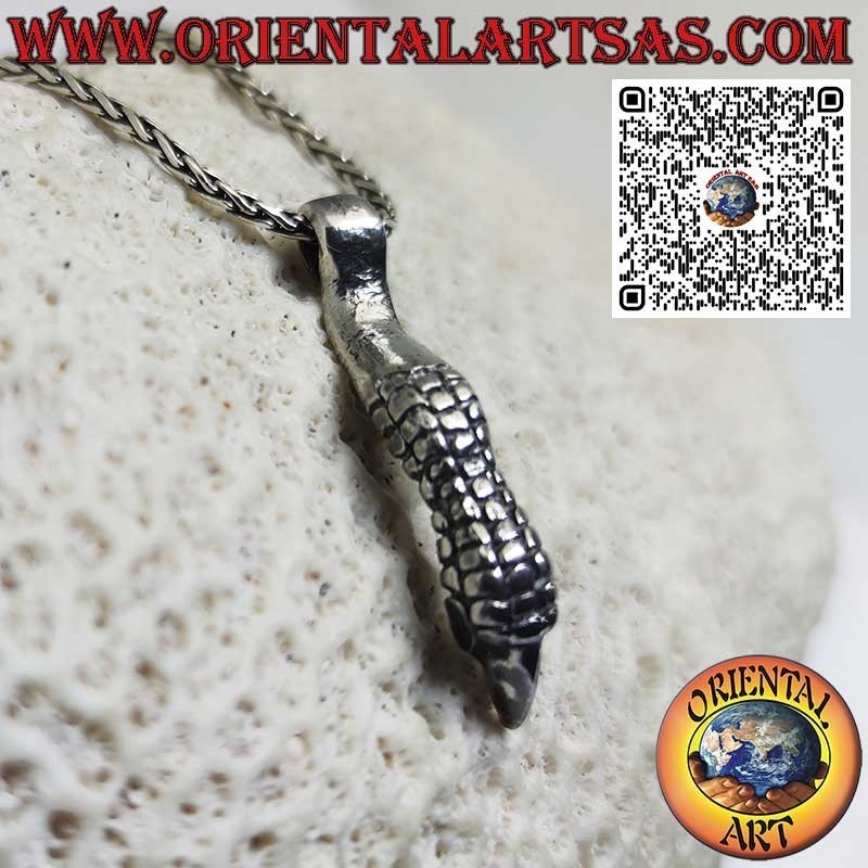 Pendentif en argent fait main en forme de griffe d'aigle royal