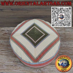 Coussin de méditation en coton avec cosses de sarrasin 100 % naturelles