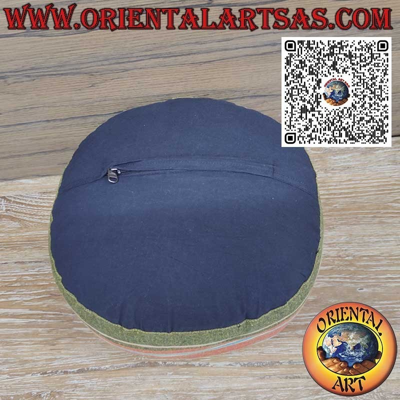 Cuscino da Meditazione in cotone con Pula di Grano Saraceno 100% Naturale