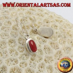 40/5000 Pendientes de plata con coral natural