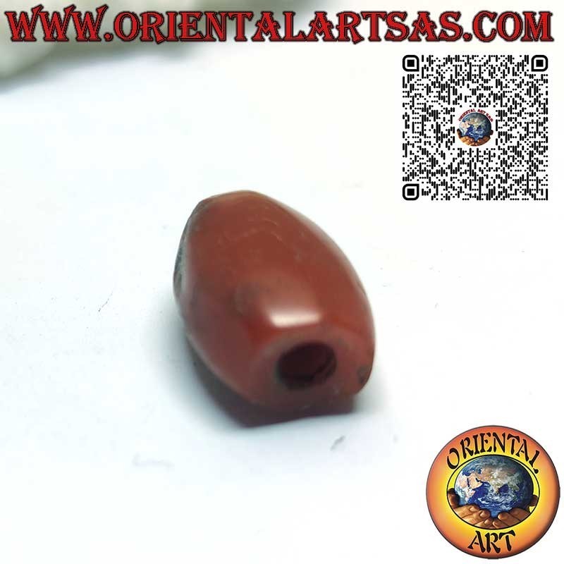 Antique Tibetan Carnelian Pebble Cylinder Pendant | Oriental Art