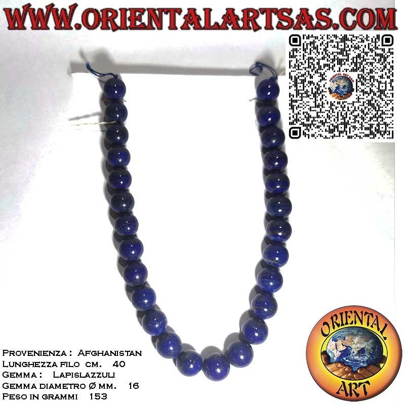 Afghanische Lapislazuli Kette 16mm AAA Qualität | Oriental Art