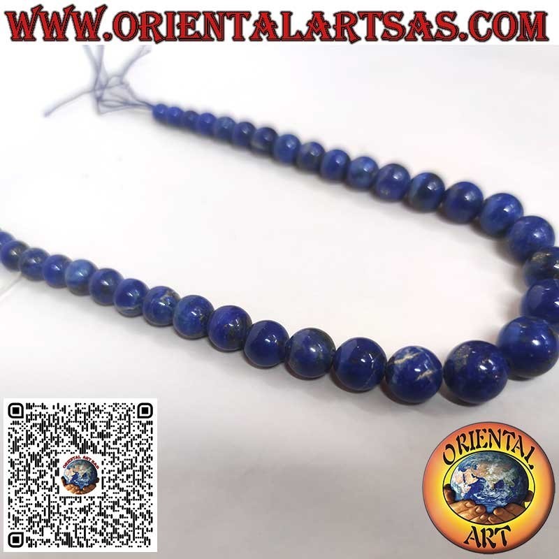 Collana Lapislazzuli Afghani Naturali A | Sfere Scalari