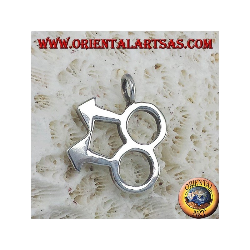 Pendentif argent, symbole gay