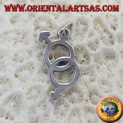 Silver Pendant,  Couple (Man and Woman)