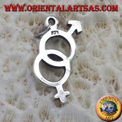 Silver Pendant,  Couple (Man and Woman)