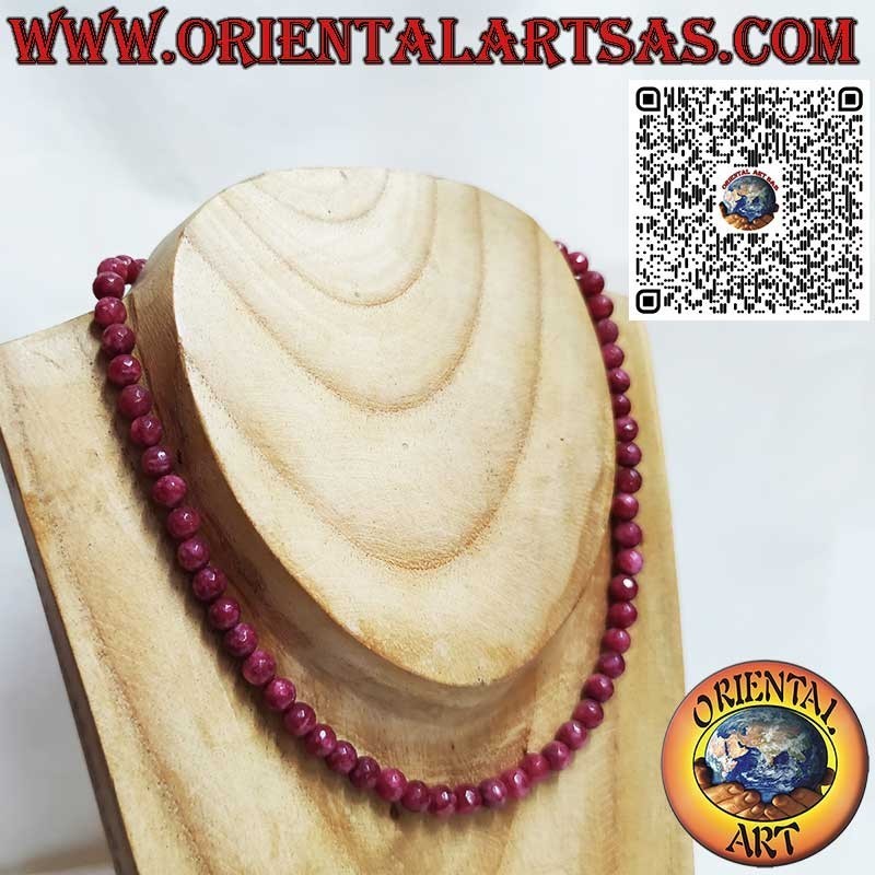 Edler Rubinwurzel Choker – Vergoldetes Silber | Oriental Art