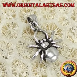 Silver pendant, small spider