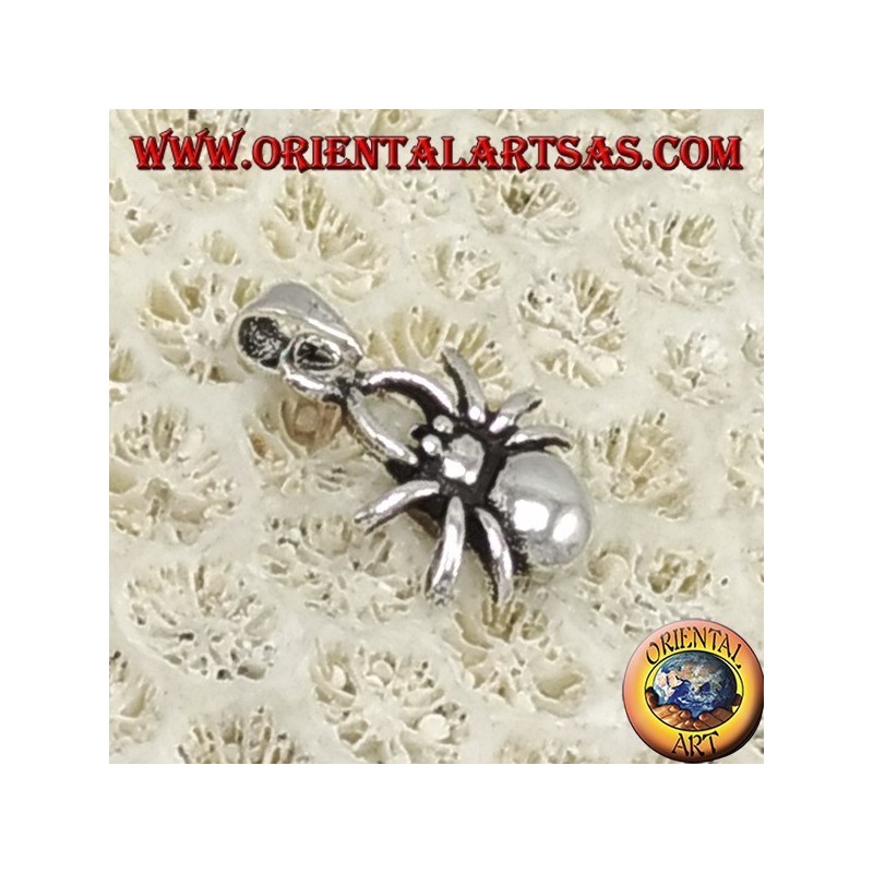 Pendentif argent, petite araignée