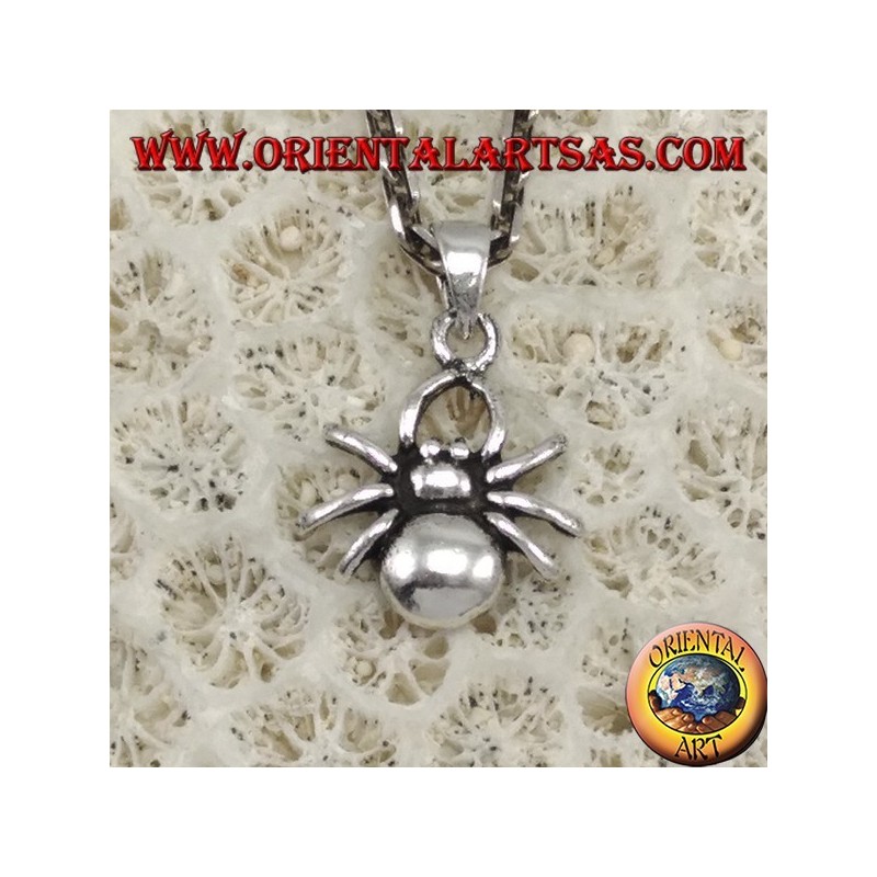 Pendentif argent, petite araignée