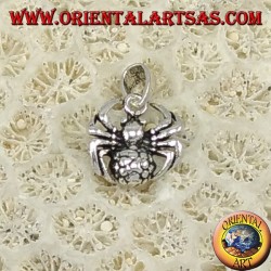 Silver pendant, spider tarantula