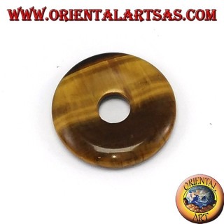 Pendant in 30mm donut tiger eye. OR