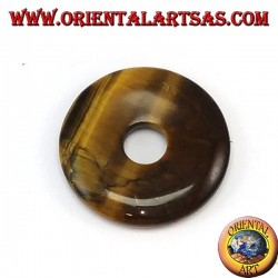 Pendant in 30mm donut tiger eye. OR