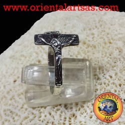 silver crucifix ring