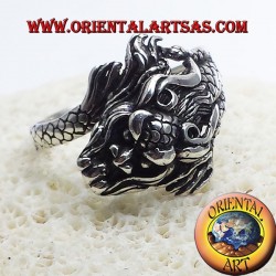 Anello Drago Nepalese in argento