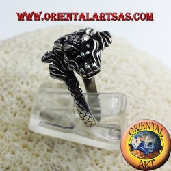 Ring Drachen Nepalese Silber